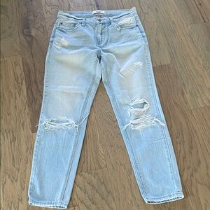 Pistola Light Blue Ripped Boyfriend Jeans